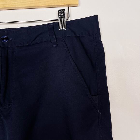 FILA Sport Mens 36 Navy Blue Golf Flat Front Chino Shorts Pockets Activewear - Picture 3 of 8